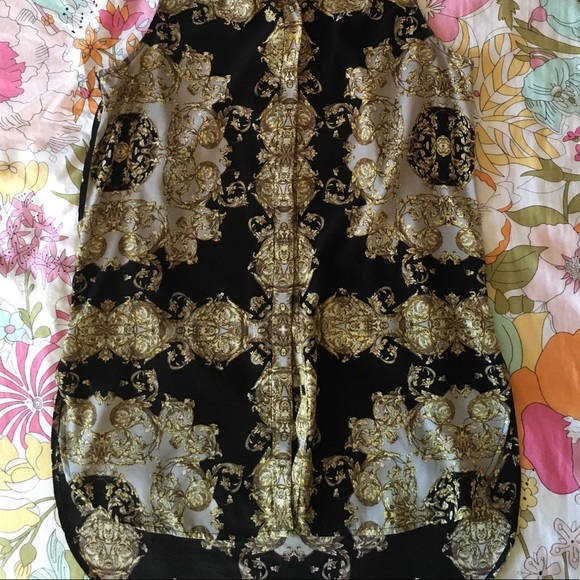 Collared baroque-print tunic - Picture 2 of 4